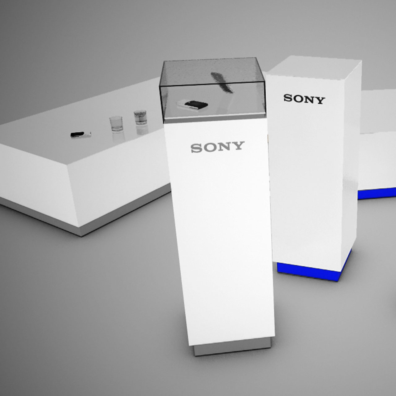 Présentoirs design Sony